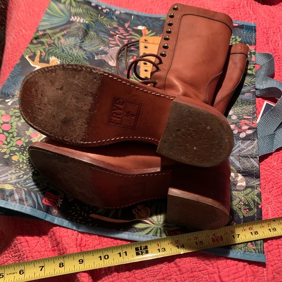 Frye Campus Lace-up Boots Size 9-1/2 Ladies - Picture 3 of 8